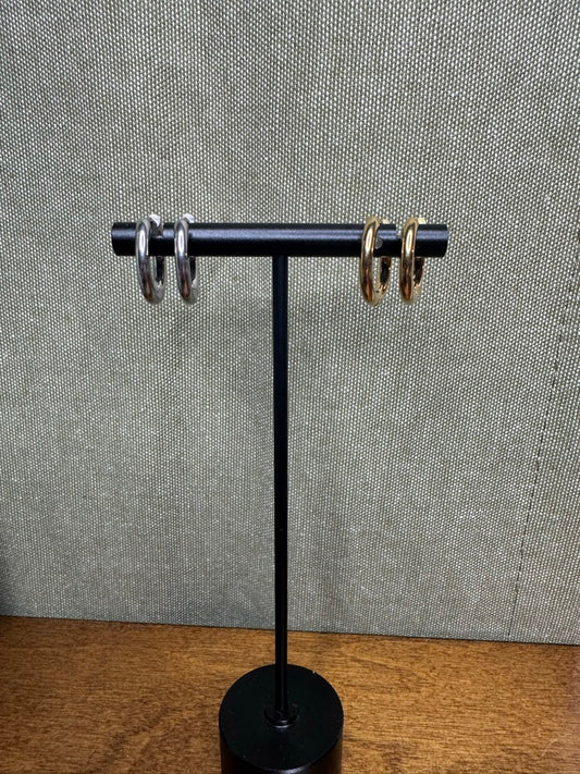 16mm Round Huggie Earrings